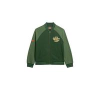 Superdry Herren College Bomberjacke aus Jersey mit Grafik Waldgrün L