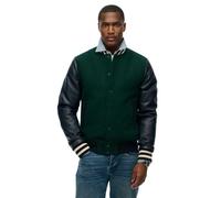 Superdry Herren College-Bomberjacke Piniengrün M