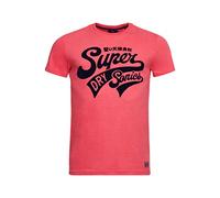 Superdry Herren Collegiate T-Shirt mit Grafik und Standardgewicht Futuristisches Fuchsia S