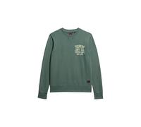 Superdry Herren Copper Label Grafik-Sweatshirt mit Rundhalsausschnitt Drius Grün XL