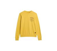 Superdry Herren Copper Label Grafik-Sweatshirt mit Rundhalsausschnitt Pigment Gelb XL