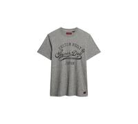 Superdry Herren Copper Label Workwear T-Shirt Hellgrau True Gesprenkelt L