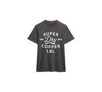 Superdry Herren Copper Label Workwear T-Shirt Surplus Kiesgrau Gesprenkelt XL