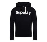 Superdry Herren Core Logo Graphic Hoodie aus Bio-Baumwolle Schwarz L