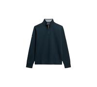 Superdry Herren Core Pique Sweatshirt mit Halbreißverschluss Finster Marineblau L
