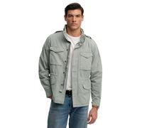 Parka SUPERDRY "COTTON M65 JACKET", Herren, Gr. XL, washed sage, Web, Obermaterial: 100% Baumwolle, unifarben, regular fit normal, Jacken Parka (87702118-XL) washed sage