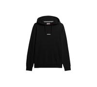 Superdry Herren Einfarbiges Hoodie Schwarz M