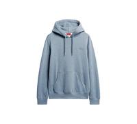 Superdry Herren Essential Hoodie mit Logo Blaugrau Meliert S