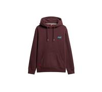 Superdry Herren Essential Hoodie mit Logo Sattes Burgunderrot S
