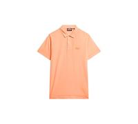 Superdry Herren Essential Jersey-Polohemd mit neonfarbenem Logo Dry Neon-Orange L