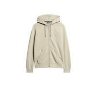Superdry Herren Essential Kapuzenjacke mit Logo Hell Steinfarben Beige M