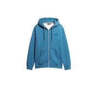 Superdry Herren Essential Kapuzenjacke mit Logo Mittelwestblau Meliert XL