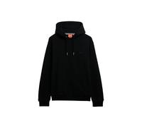 Kapuzensweatshirt SUPERDRY "ESSENTIAL LOGO HOODIE HB", Herren, Gr. XL, schwarz, angeraute Sweatware, Obermaterial: 72% Baumwolle, 28% Polyester, unifarben, modisch, loose fit, Rundhals, Langarm Rippbü