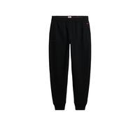 Sweathose SUPERDRY "ESSENTIAL LOGO JOGGERS HB", Herren, Gr. S, N-Gr, schwarz, angeraute Sweatware, Obermaterial: 70% Baumwolle, 30% Polyester, meliert, relaxed fit knöchellang, Hosen Sweathose (108159