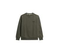 Sweatshirt SUPERDRY "ESSENTIAL LOGO CREW SWEATSHIRT" Gr. XL, grün (dark grey green) Herren Sweatshirts (17436045-XL) dark grey green