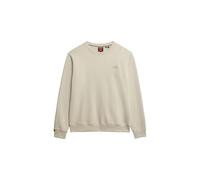 Sweatshirt SUPERDRY "ESSENTIAL LOGO CREW SWEATSHIRT", Herren, Gr. S, beige (light stone beige), Sweatware, Obermaterial: 80% Baumwolle, 20% Polyester, unifarben, Modisch, loose fit normal, Rundhals, R