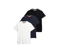 Superdry Herren Essential Logo T-Shirt aus Bio-Baumwolle im Dreierpack Schwarz/Weiß/Marineblau XXL