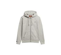 Superdry Herren Sweatjacke - Essential Logo Zip Hoodie, Kapuze, einfarbig Grau XL