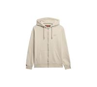 Kapuzensweatjacke SUPERDRY "ESSENTIAL LOGO ZIP HOODIE HB", Herren, Gr. XXL, beige (light stone beige), angeraute Sweatware, Obermaterial: 80% Baumwolle, 20% Polyester, unifarben, modisch, slim fit, La