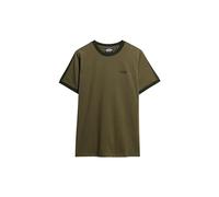 Superdry Herren Essential Retro T-Shirt mit Logo Oliv Nachtgrün/Surplus Goods Olivgrün XXL