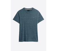 Superdry Herren Essential T-Shirt aus Bio-Baumwolle mit Logo Alaska Blau Meliert L