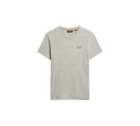 Superdry Herren Essential T-Shirt aus Bio-Baumwolle mit Logo Bimsstein Meliert XXL