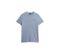 Rundhalsshirt SUPERDRY "Organic Cotton Essential Logo T-Shirt" Gr. XL, blau (bay blue) Herren Shirts (89160165-XL) bay blue
