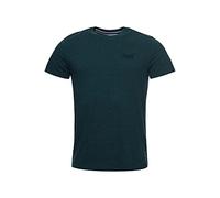 Superdry Herren Essential T-Shirt aus Bio-Baumwolle mit Logo Buck Grün Meliert L