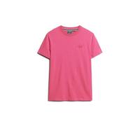 Superdry Herren T-Shirt Vintage Logo Bestickt Kurzarm Magenta Marl Gr. M