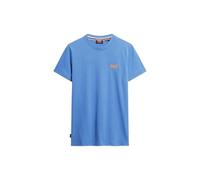 Superdry Herren Essential T-Shirt aus Bio-Baumwolle mit Logo Monaco Blau XL
