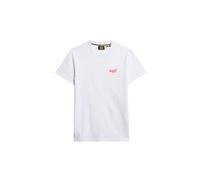 Superdry Essential Logo Embroidered Kurzarm-t-shirt S Optic / Hazard Orange