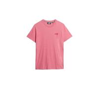 Superdry Herren Essential T-Shirt aus Bio-Baumwolle mit Logo Punsch Pink Meliert XL