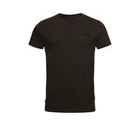 Superdry Herren Essential T-Shirt aus Bio-Baumwolle mit Logo Winter Kaki Gesprenkelt S