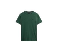 Superdry Herren Essential T-Shirt aus Bio-Baumwolle mit Micro-Logo Buck Grün Meliert M