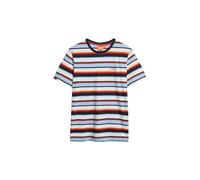 Superdry Herren Essentials Stripe T-Shirt Finster Marineblauer Surf-Streifen XXL