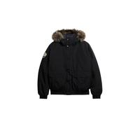 Superdry Bomberjacke Everest – Steppjacke mit Kunstfellbesatz Schwarz XXL