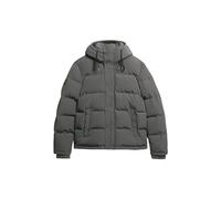 Superdry Herren Everest Kurze Pufferjacke mit Kapuze Anthrazit XXL