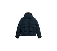 Steppjacke SUPERDRY "Everest Hooded Puffer Jacket" Gr. L, blau (eclipse navy) Herren Jacken (39906612-L) eclipse navy