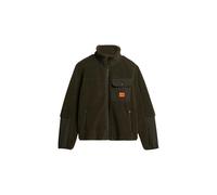 Superdry Herren Expedition Hybridjacke mit Teddyfell Surplus Goods Olivgrün L