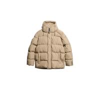 Superdry Herren Five Baffle Sports Steppjacke mit Kapuze Timber Wolf Braun XL