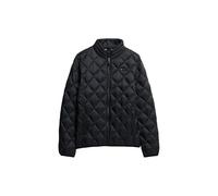 Steppjacke SUPERDRY "DIAMOND QUILT FUJI LITE JKT", Herren, Gr. S, schwarz (jet schwarz), Web, Obermaterial: 100% Nylon, modisch, slim fit, Langarm, Jacken (82446251-S) jet schwarz