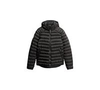 Superdry Herren Fuji Sport Steppjacke mit Kapuze Schwarz M