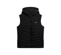 Superdry Herren Fuji Steppweste mit Kapuze Schwarz XL