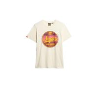 Superdry Gasoline Graphic Relaxed Kurzarm-t-shirt L Dusty White