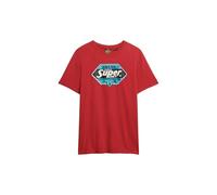 Superdry Herren Gasoline Graphic T-Shirt in lockerer Passform Rot XL