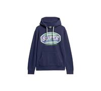 Superdry Herren Gasoline Workwear Hoodie mit Grafik Kräftiges Marineblau XL