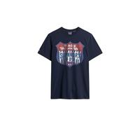 Superdry Herren Gasoline Workwear T-Shirt Finster Marineblau L