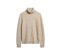 Superdry Herren Gebürsteter Rollkragenpullover T-Shirt, Mehrfarbig (Moonstruck Beige Marl), Large