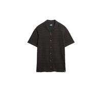 Superdry Knitted Texture Kurzarmhemd L Carbon Black Crochet