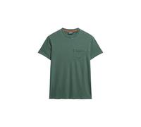 Superdry Herren Gewaschenes Essential T-Shirt mit Tasche Verwaschenes Waldgrün L